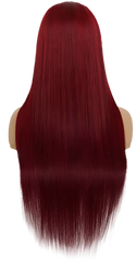 13x6 Transparent Burgundy Wig (Pre-order)